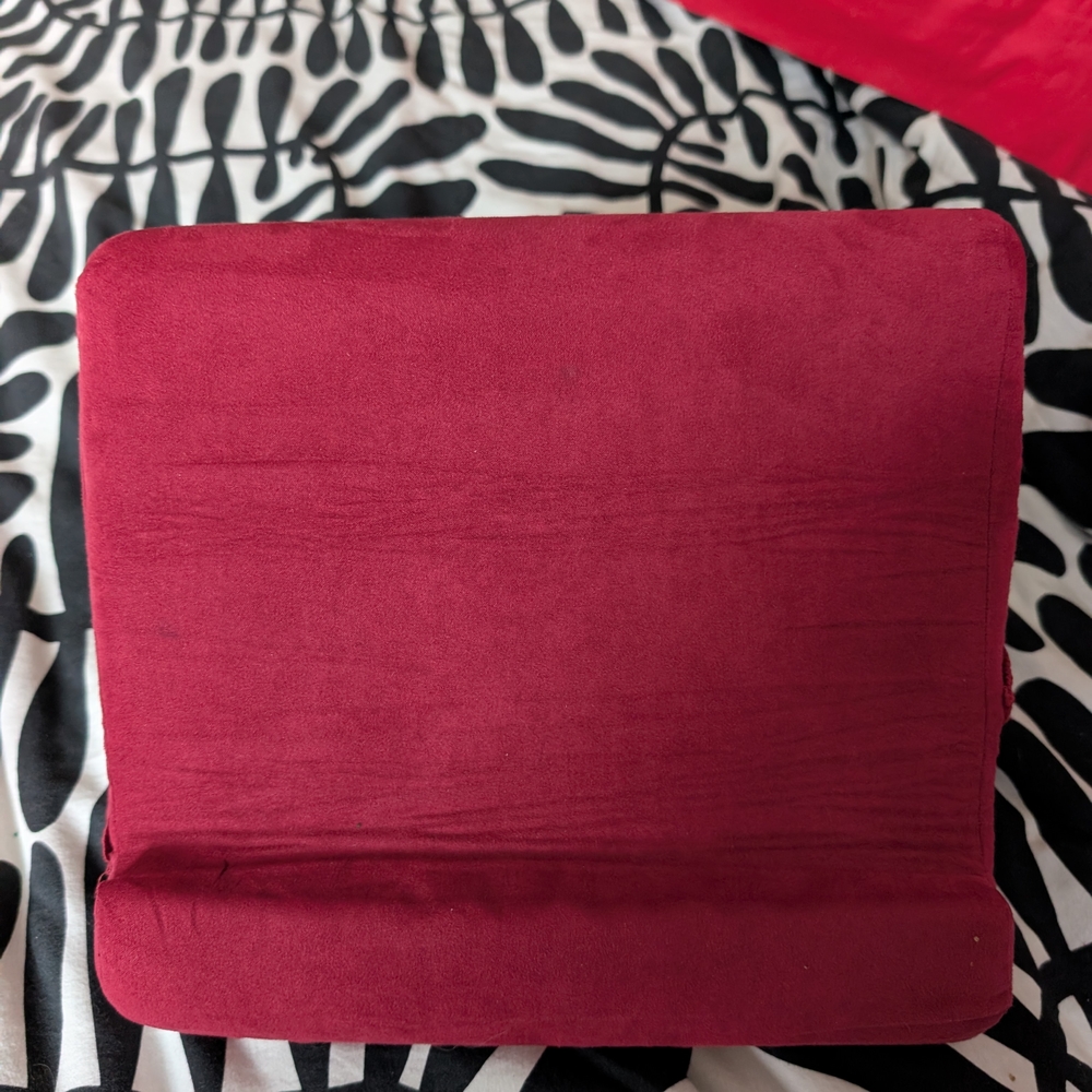 Red Suede Cushion